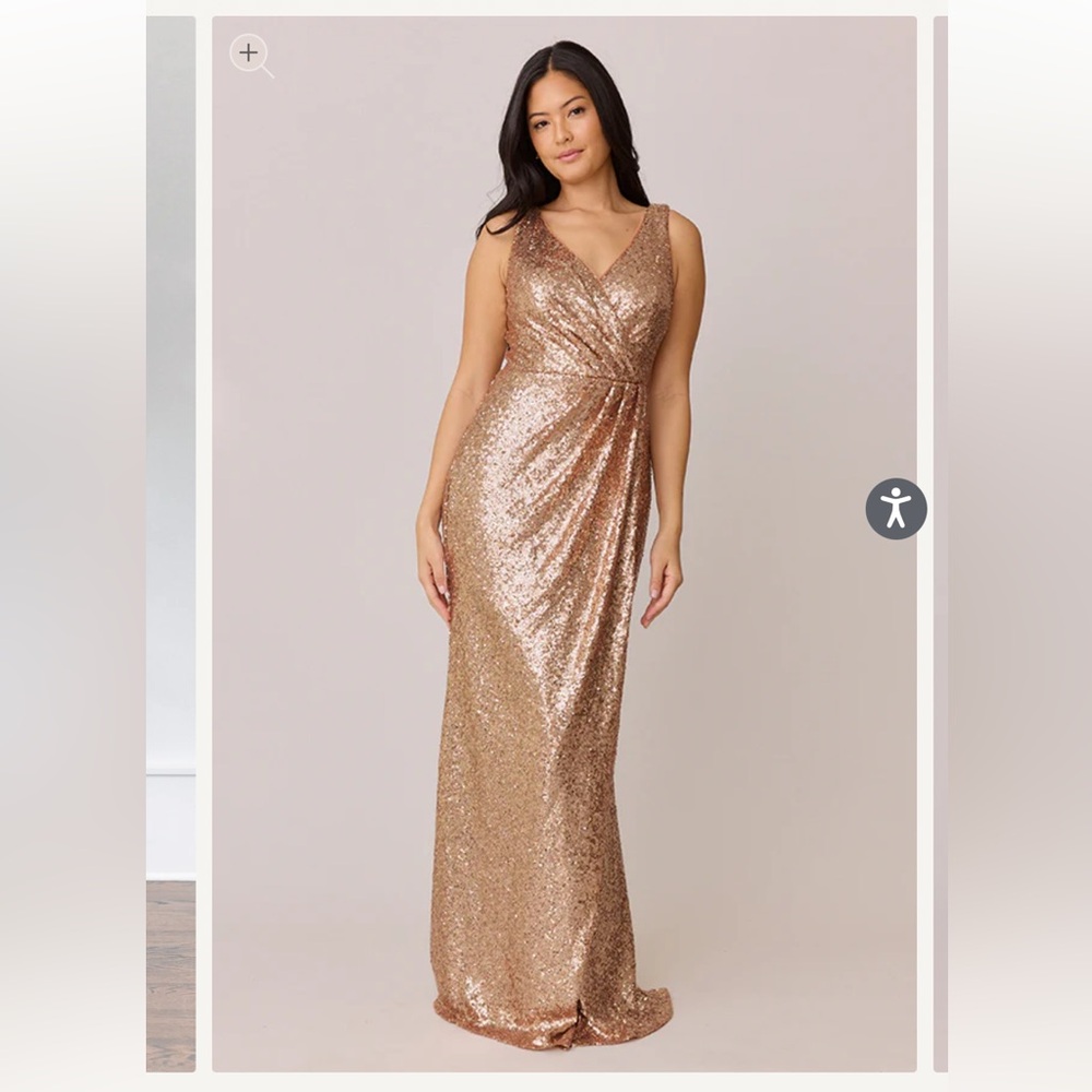 NWT Revelry Rose Gold Blair Sequin Dress